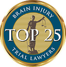 top 25 brain injury trial lawyers award