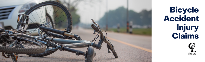 branded with image of a bicycle with a car in the distance