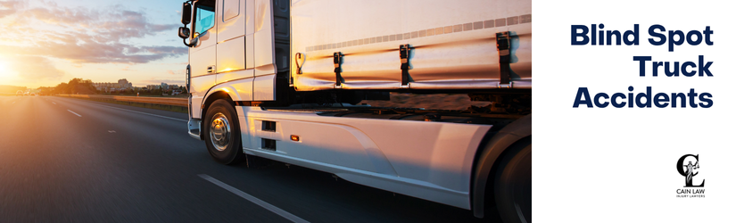 branded image with truck's blind spot