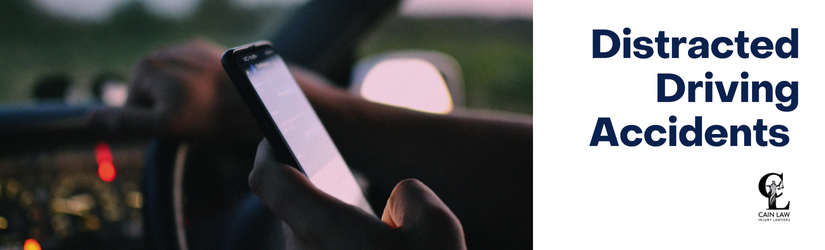 branded with image of driver looking at cellphone