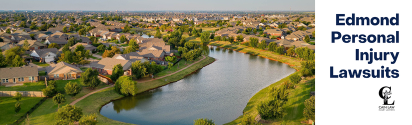 branded with image of a lake in edmond
