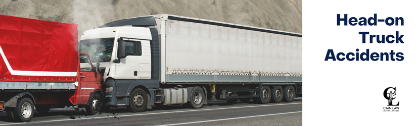 branded with image of two trucks in head on collision