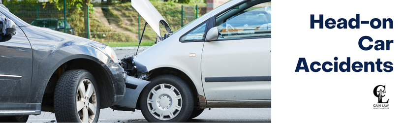 branded with background image of head on collision between cars