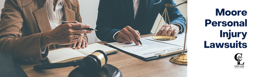 branded with image of attorneys looking a case in Moore, Oklahoma