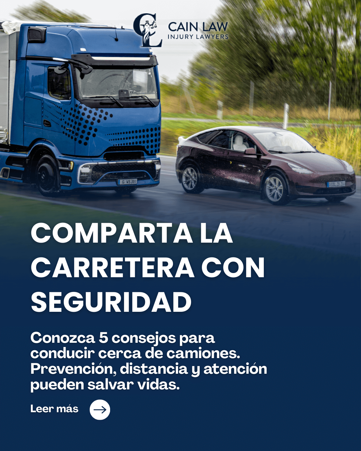 5 consejos de seguridad para conducir cerca de camiones en Oklahoma