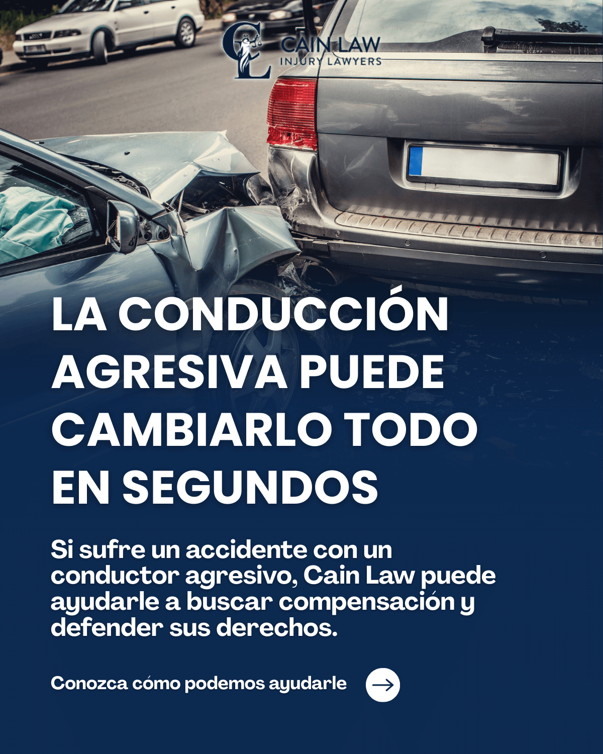 Protéjase después de un accidente de auto con un conductor agresivo