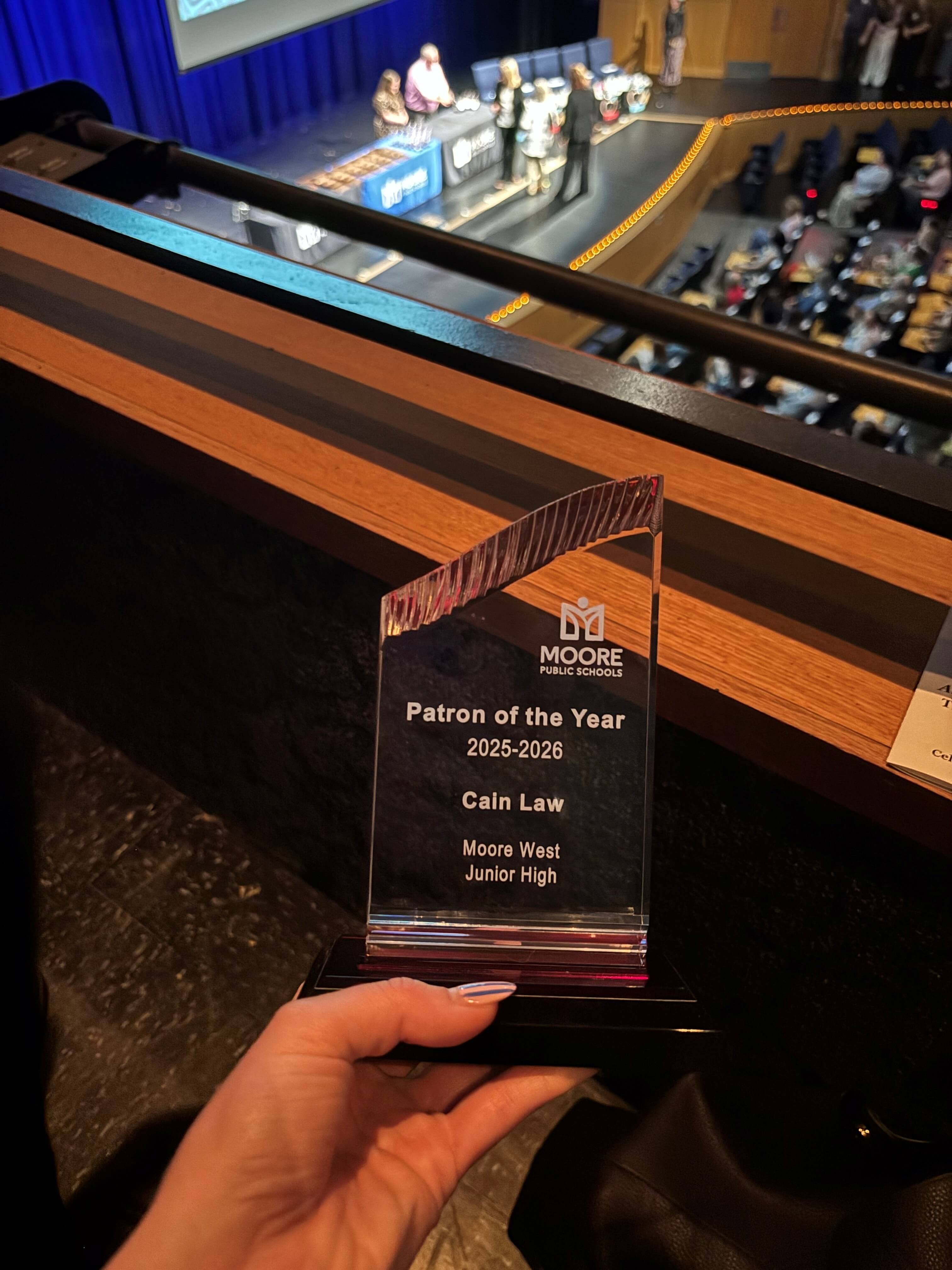 Cain Law Patron of the Year